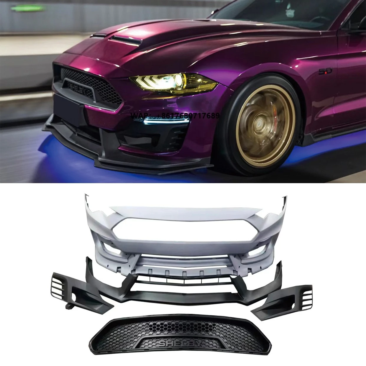 Glass Fiber Body Kit for Mustang GT 2018-2021 Car Bumper Upgrade Accessory
Glass Fiber Body Kit for Mustang GT 2018-2021 Car Bumper Upgrade Accessory