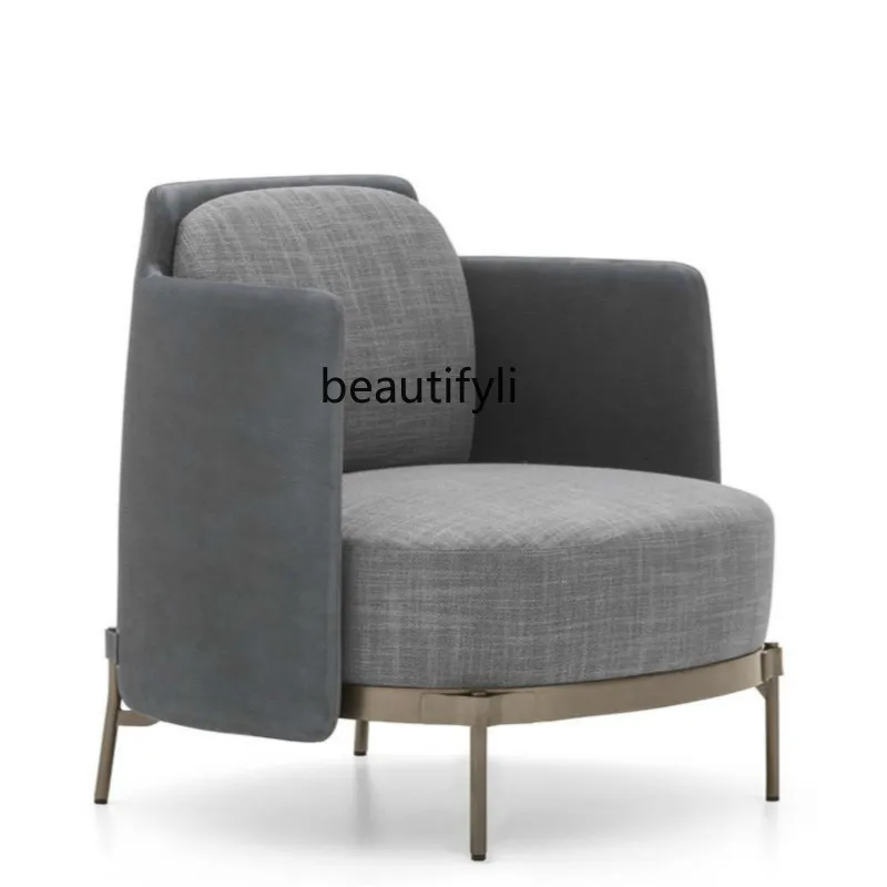 Designer Italian Minimalist Single-Seat Sofa Chair Leisure Living Room Study Chair Nordic Light Luxury Industrial Style
Designer Italian Minimalist Single-Seat Sofa Chair Leisure Living Room Study Chair Nordic Light Luxury Industrial Style