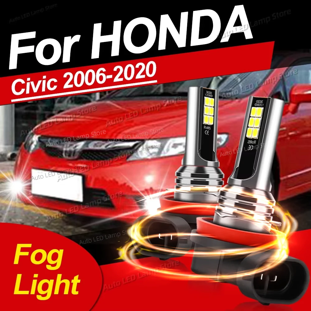2pcs Car LED Front Fog Light Bulbs 6000K Fog Lamp For HONDA Civic 2006-2020 2009 2010 2011 2012 2013 2014 2015 2016 Plug Play
2pcs Car LED Front Fog Light Bulbs 6000K Fog Lamp For HONDA Civic 2006-2020 2009 2010 2011 2012 2013 2014 2015 2016 Plug Play