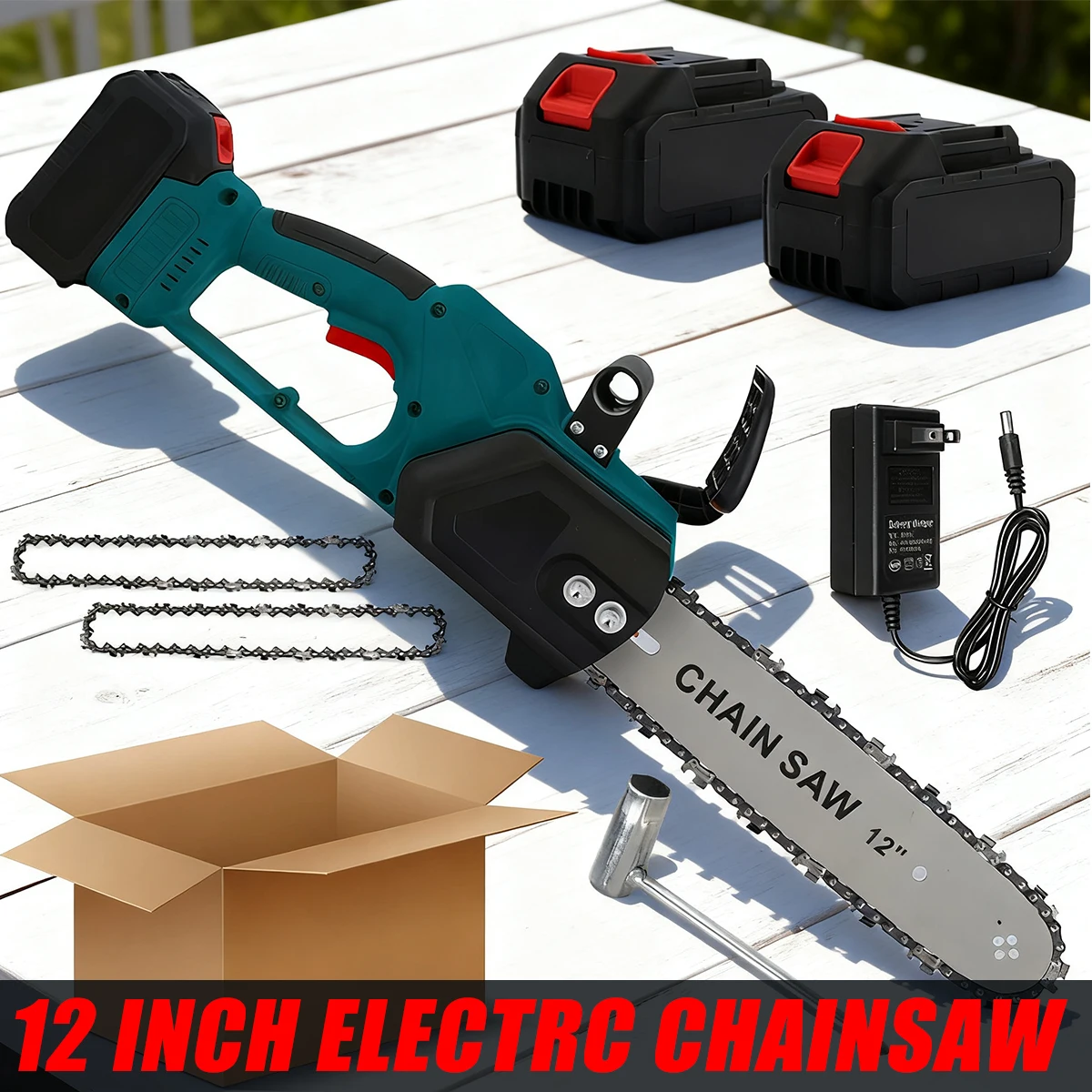 12 Inch Cordless Chainsaw, Portable Electric Chainsaw, Handheld Chainsaw Pruning Shears, Suitable For Logging
12 Inch Cordless Chainsaw, Portable Electric Chainsaw, Handheld Chainsaw Pruning Shears, Suitable For Logging