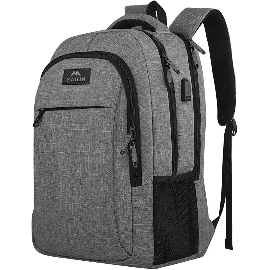 15.6 Inch Travel Laptop Backpack for College Office, Polyester Water Resistant, Black, Sturdy Lightweight with USB Charging Por
15.6 Inch Travel Laptop Backpack for College Office, Polyester Water Resistant, Black, Sturdy Lightweight with USB Charging Por