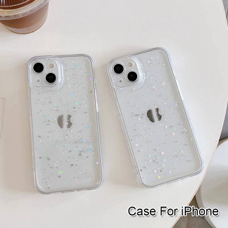 Glitter Star Phone Case For IPhone 16 Pro Max 15 14 13 12 11 Clear Soft Silicone Cover
Glitter Star Phone Case For IPhone 16 Pro Max 15 14 13 12 11 Clear Soft Silicone Cover