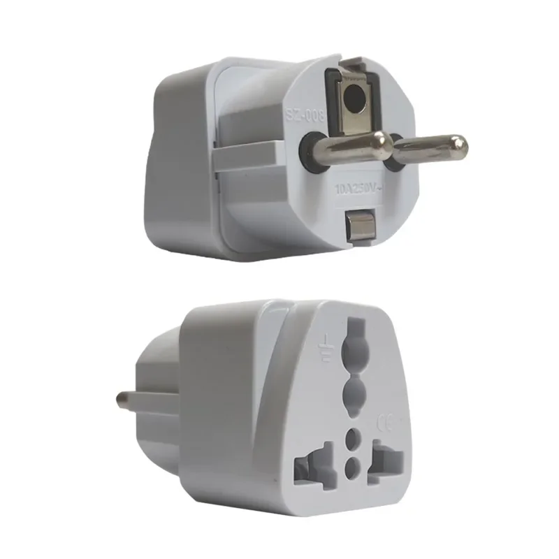 Eu Plug To US UK Universal Power Plug Adapter, South Korea Israel Brazil Travel Socket Converter Charger ,us To Eu Adapter
Eu Plug To US UK Universal Power Plug Adapter, South Korea Israel Brazil Travel Socket Converter Charger ,us To Eu Adapter