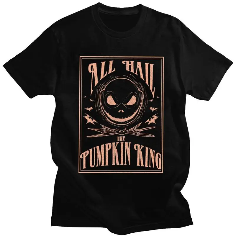 Custom Halloween Jack Skellington T Shirt for Men Cotton Tshirt Tee Short Sleeves All Hail The Pumpkin King T-shirt Clothing
Custom Halloween Jack Skellington T Shirt for Men Cotton Tshirt Tee Short Sleeves All Hail The Pumpkin King T-shirt Clothing