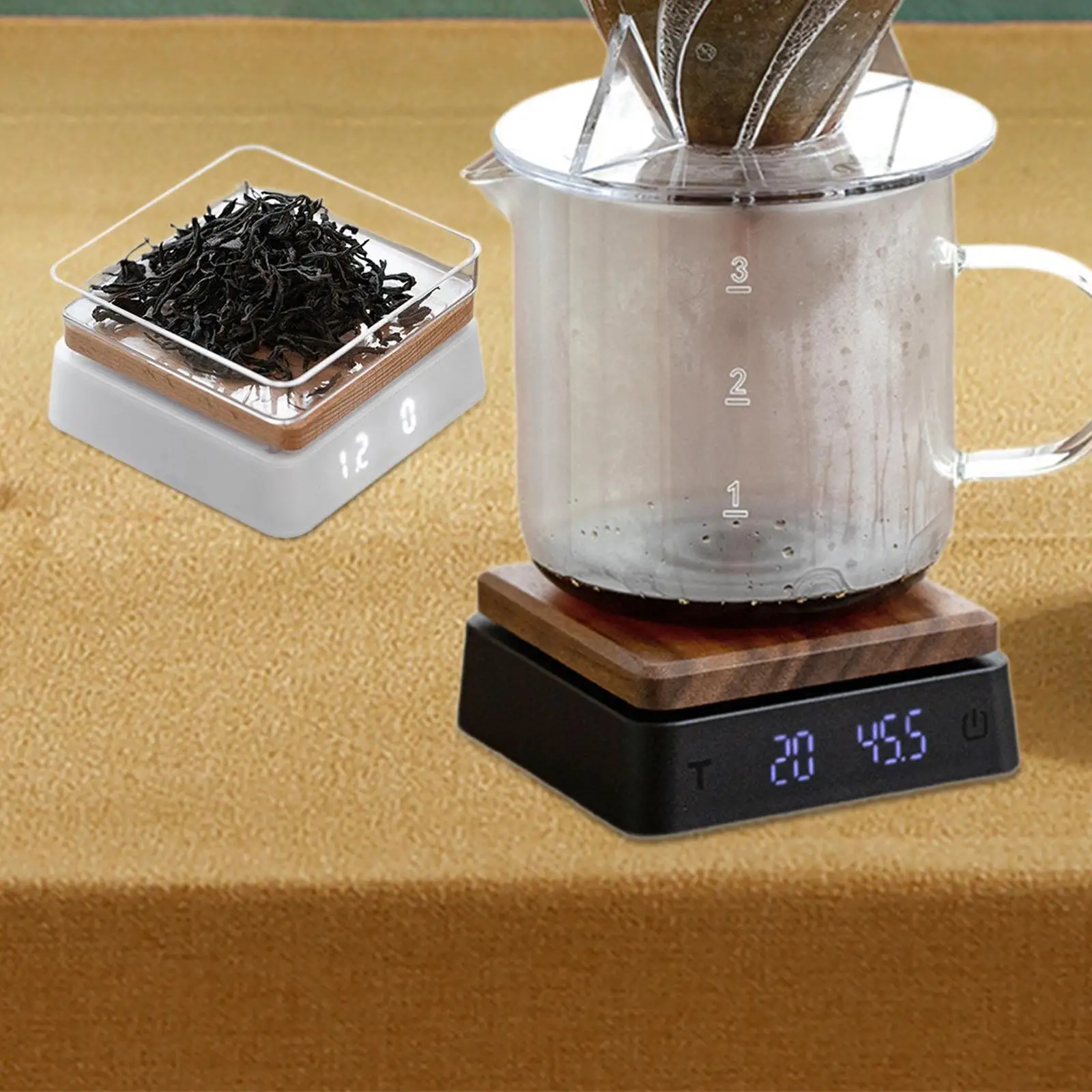 Coffee Scale with Timer High Precision Compact Kitchen Small Food Handheld Coffee for Home Kitchen Coffee