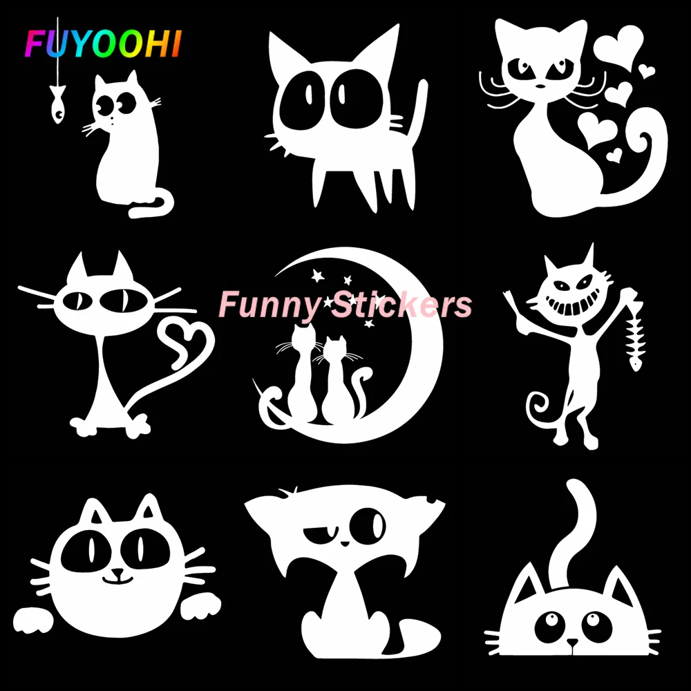 FUYOOHI Funny Stickers Exterior Accessories White Cute Cat Car Decal for Sports Styling Auto Racing Decoration
FUYOOHI Funny Stickers Exterior Accessories White Cute Cat Car Decal for Sports Styling Auto Racing Decoration