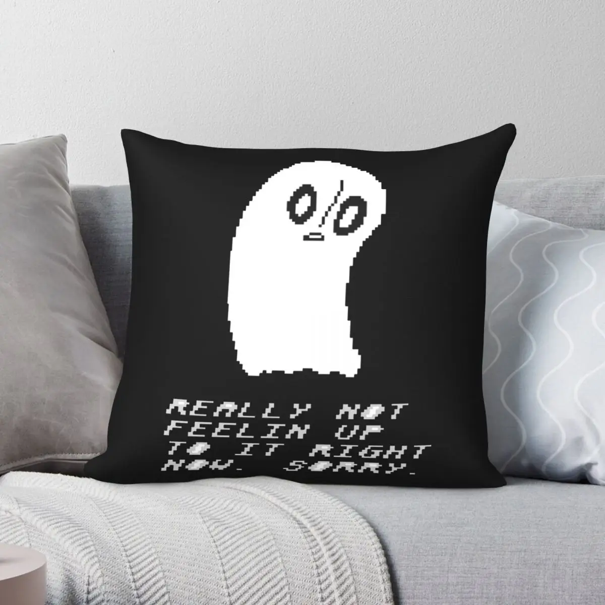 Napstablook Square Pillowcase Polyester Linen Velvet Printed Zip Decor Throw Pillow Case Car Cushion Cover 18"
Napstablook Square Pillowcase Polyester Linen Velvet Printed Zip Decor Throw Pillow Case Car Cushion Cover 18"