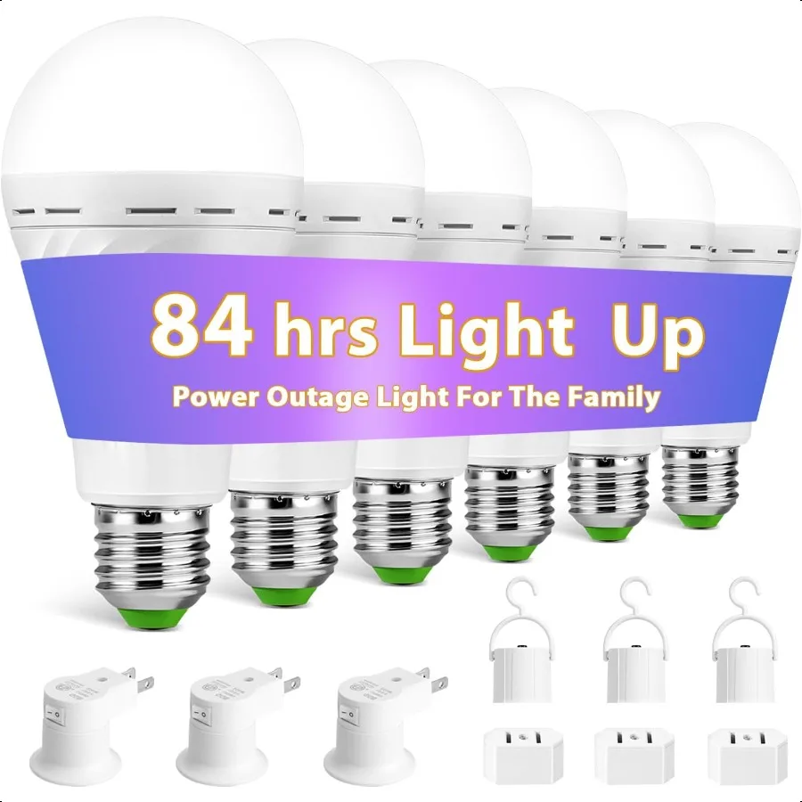 Emergency Rechargeable Light Bulbs Stay Lights Up When Power Failure 1500mAh 12W 60W Equivalent LED Light Bulbs for Home Campin
Emergency Rechargeable Light Bulbs Stay Lights Up When Power Failure 1500mAh 12W 60W Equivalent LED Light Bulbs for Home Campin