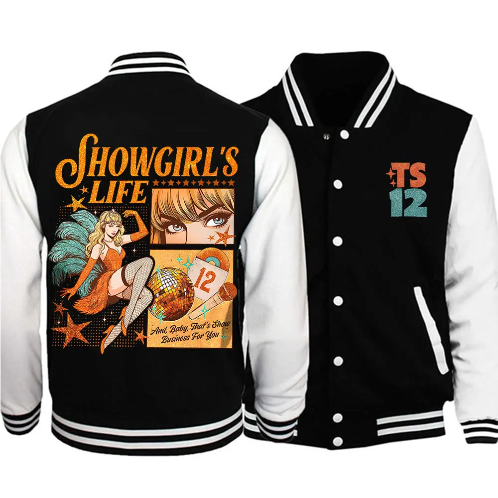 TS Ablum 2025 Life of A Showgirl, бейсбольная форма, куртка для женщин и мужчин, бейсбольные куртки Kpop для фанатов, подарок
TS Ablum 2025 Life of A Showgirl, бейсбольная форма, куртка для женщин и мужчин, бейсбольные куртки Kpop для фанатов, подарок
