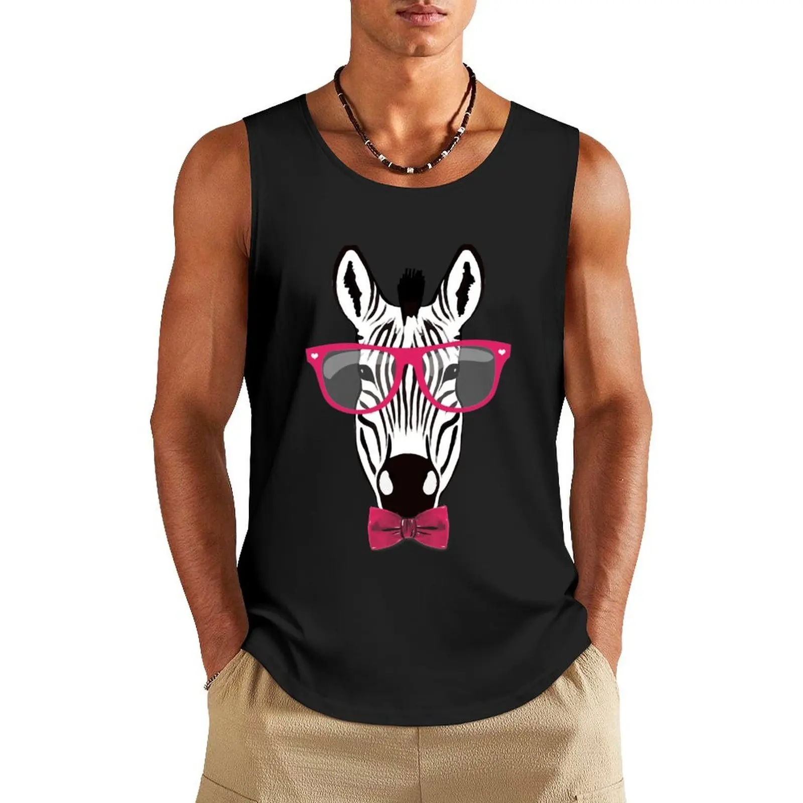 zebra, hipster,nerd,vintage look,80s Tank Top male top Men's fitness t-shirt t-shirt for men Vest for boy
zebra, hipster,nerd,vintage look,80s Tank Top male top Men's fitness t-shirt t-shirt for men Vest for boy