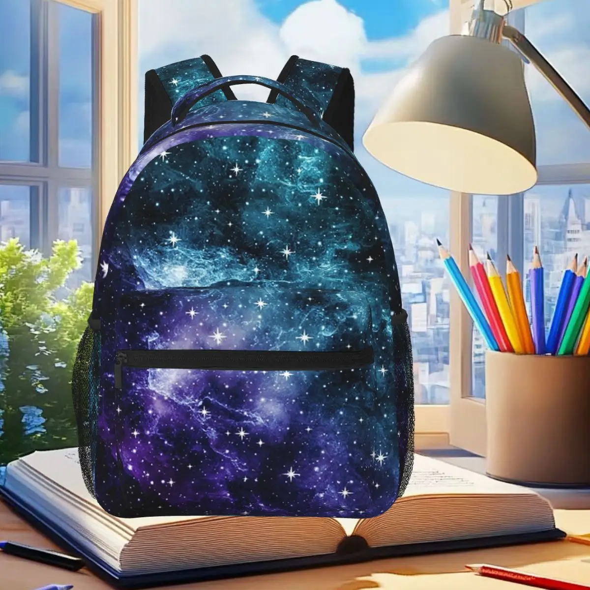Teal Purple Galaxy Nebula Dream Backpack Student Boys Girls BookBag Children School Bag Computer Shoulder Bags for Men Women
Teal Purple Galaxy Nebula Dream Backpack Student Boys Girls BookBag Children School Bag Computer Shoulder Bags for Men Women