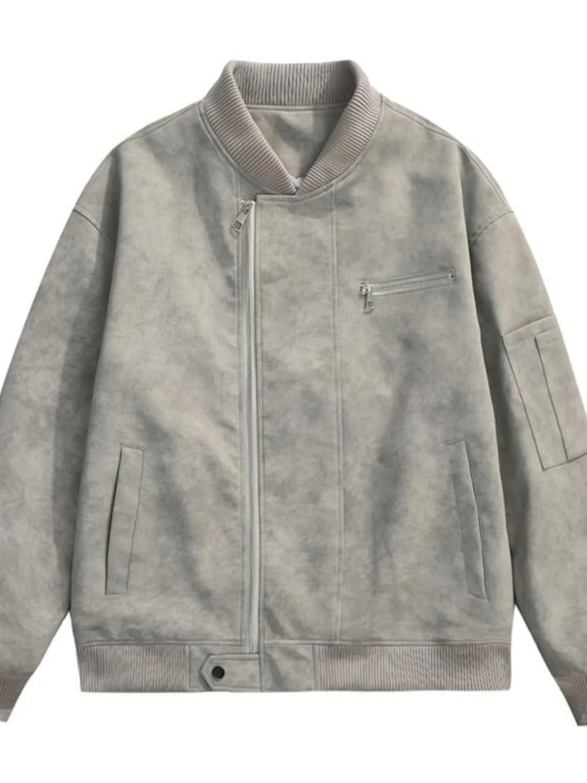 ey Dyed Leather Jaet Men's Sle Spring Autumn American Retro ort Baseball Game Windproof Stand Fit Youth Faion
ey Dyed Leather Jaet Men's Sle Spring Autumn American Retro ort Baseball Game Windproof Stand Fit Youth Faion