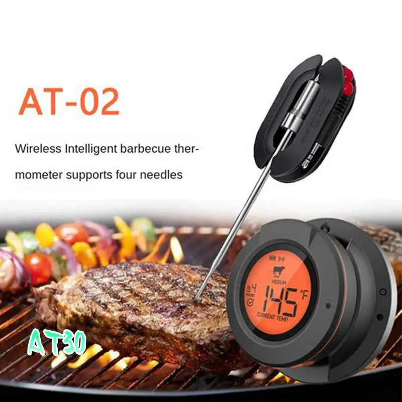 Беспроводной цифровой Bluetooth умный барбекю/духовка гриль термометр для мяса еда барбекю угольный гриль и духовка-AT30
Беспроводной цифровой Bluetooth умный барбекю/духовка гриль термометр для мяса еда барбекю угольный гриль и духовка-AT30