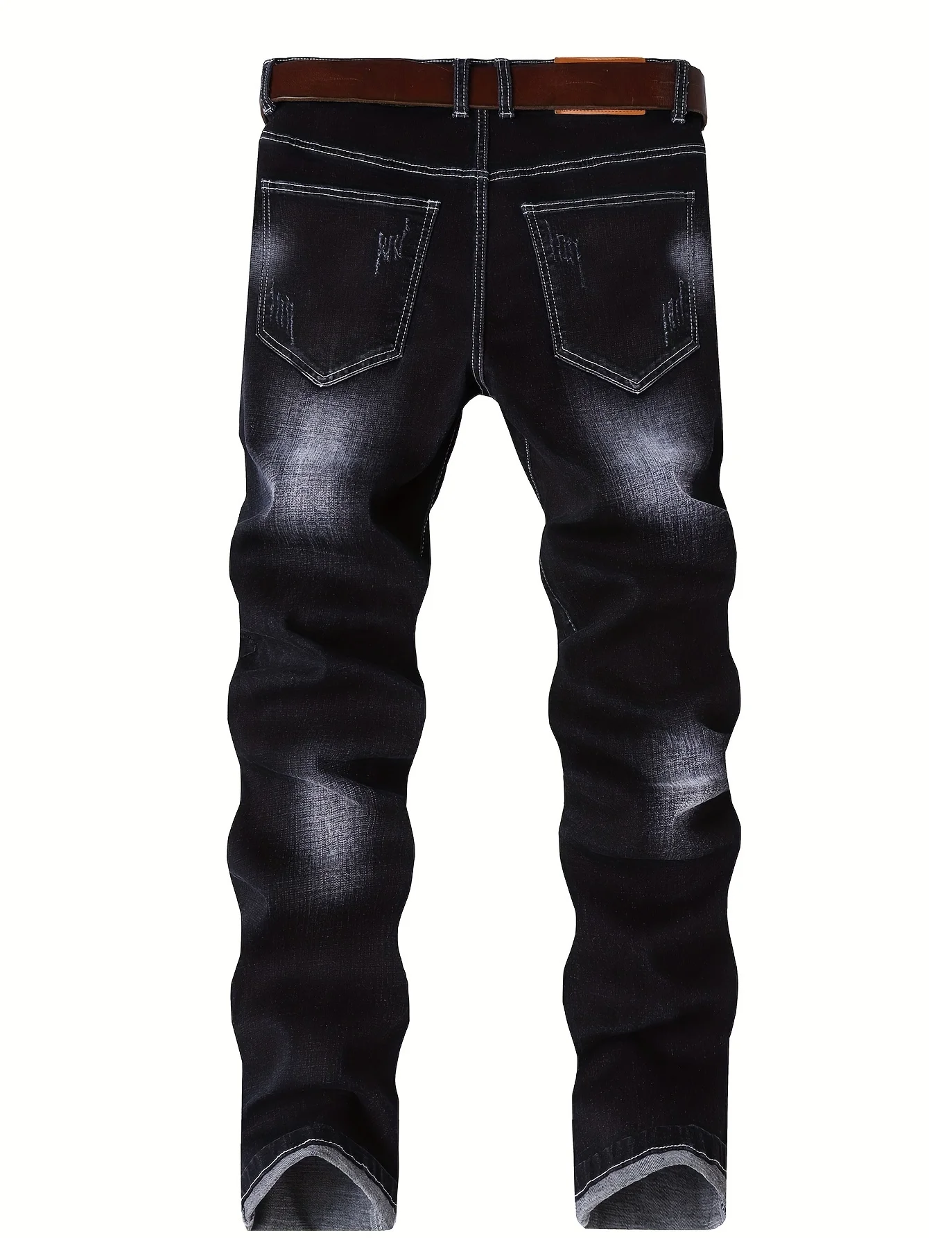 Hot selling men's jeans with elastic distressed embroidery, slim fit straight leg versatile casual denim pants in three colors
Hot selling men's jeans with elastic distressed embroidery, slim fit straight leg versatile casual denim pants in three colors