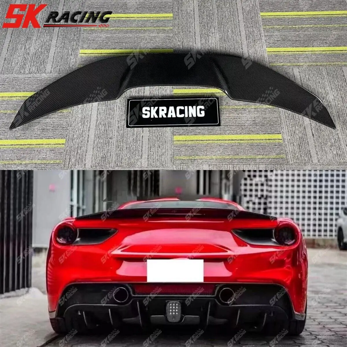 Fit For Ferrari 488 GTB 16-19 Carbon/Gloss Black/Forged Carbon Rear Spoiler Wing
Fit For Ferrari 488 GTB 16-19 Carbon/Gloss Black/Forged Carbon Rear Spoiler Wing