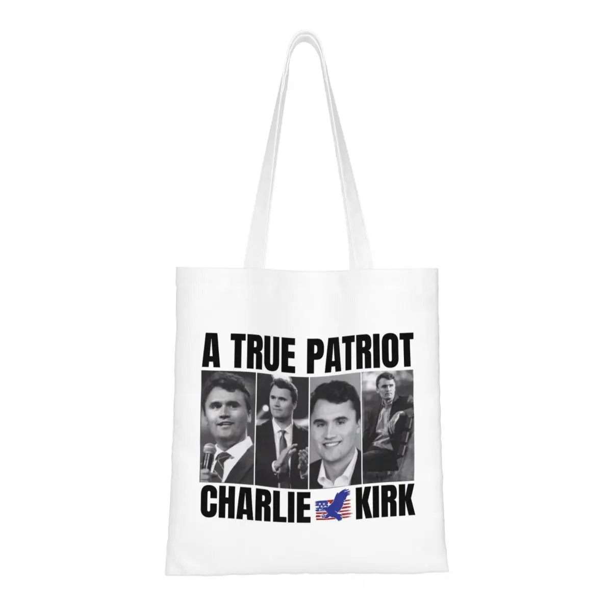 Холщовая большая сумка Charlie Kirk A True Patriot, многоразовые повседневные сумки уникального дизайна для унисекс
Холщовая большая сумка Charlie Kirk A True Patriot, многоразовые повседневные сумки уникального дизайна для унисекс