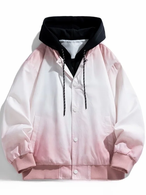 Gradient Color Men's Casual Jacket Spring Autumn Loose Fit Hooded Outerwear American Style Trendy Brand Polyester Fiber
Gradient Color Men's Casual Jacket Spring Autumn Loose Fit Hooded Outerwear American Style Trendy Brand Polyester Fiber