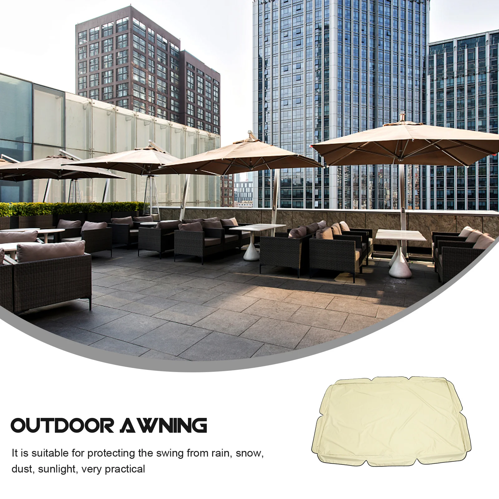 Водонепроницаемый защитный чехол для садовых качелей, прочный чехол для крыши качелей, сменный навес, защита от дождя и снега и солнца на открытом воздухе 
Водонепроницаемый защитный чехол для садовых качелей, прочный чехол для крыши качелей, сменный навес, защита от дождя и снега и солнца на открытом воздухе