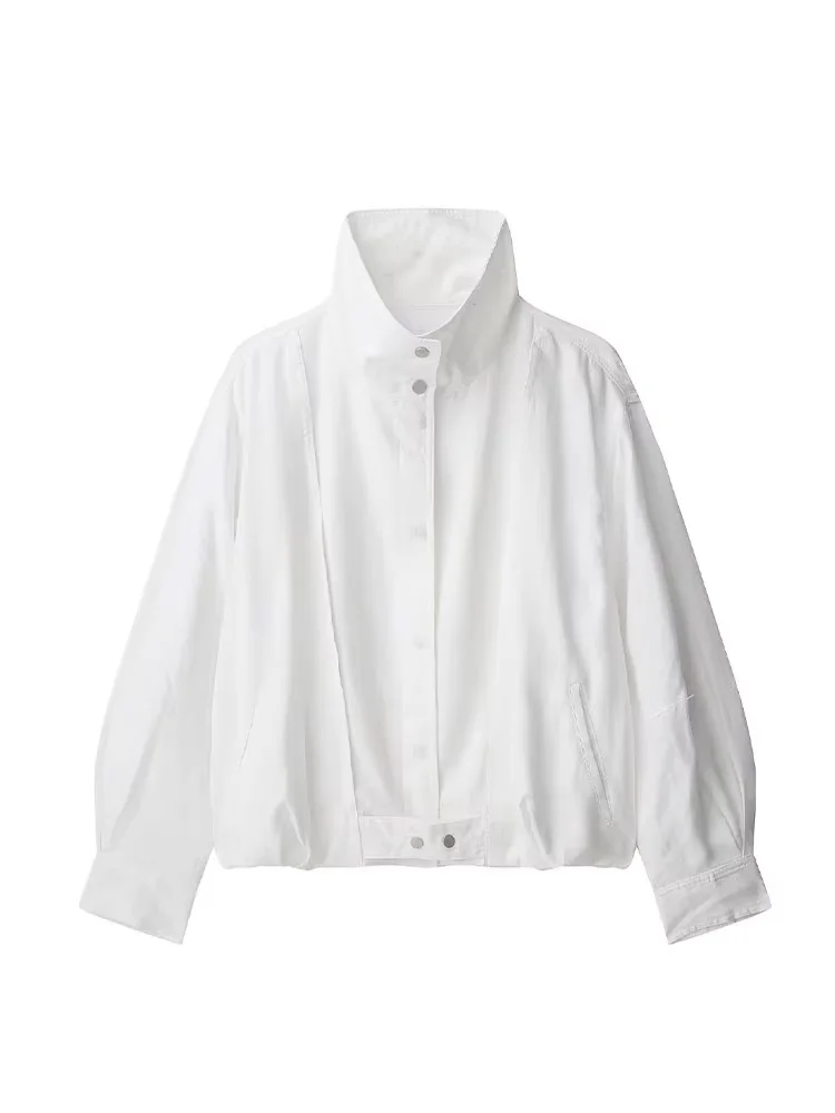 HH женские осенние короткие пальто в уличном стиле белые однобортные женские модные повседневные куртки с высоким воротником модные
HH женские осенние короткие пальто в уличном стиле белые однобортные женские модные повседневные куртки с высоким воротником модные