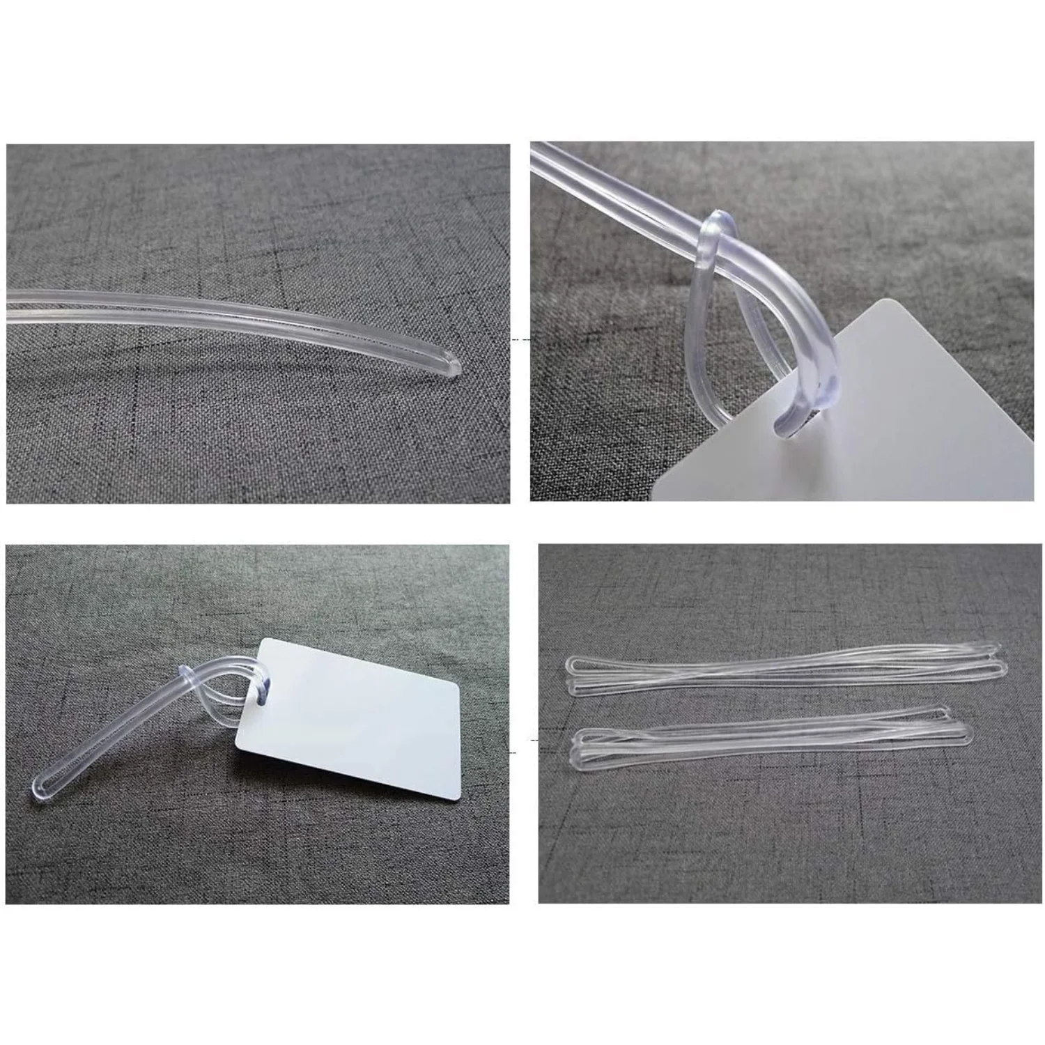 100 pack Clear Plastic Luggage Loop Straps,Worm Loops for Luggage Tags,Plastic Name Loop for Identification Cards ID,6 inch
100 pack Clear Plastic Luggage Loop Straps,Worm Loops for Luggage Tags,Plastic Name Loop for Identification Cards ID,6 inch