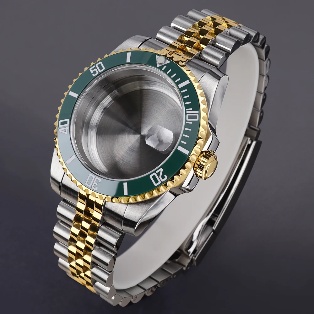 40mm for NH35 NH36 NH34 7S26 Movt Green Submariner Style Watch Case Kit with Ceramic Bezel & Sapphire Crystal Watch Accessories
40mm for NH35 NH36 NH34 7S26 Movt Green Submariner Style Watch Case Kit with Ceramic Bezel & Sapphire Crystal Watch Accessories