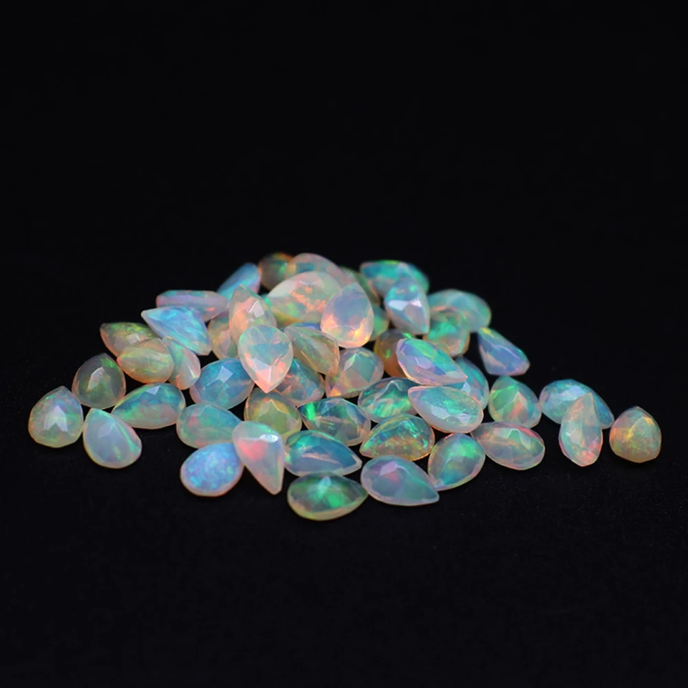 5*7mm 6*8mm Pear Cut Natural White Opal Stone
5*7mm 6*8mm Pear Cut Natural White Opal Stone