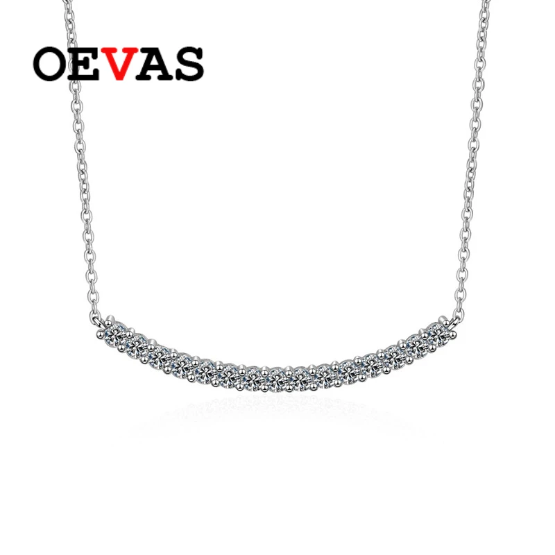 OEVAS 100% 925 Sterling Silver 1CT D Color Full Moissanite with GRA Smile Necklace Pendant for Women Party Gift Fine Jewelry
OEVAS 100% 925 Sterling Silver 1CT D Color Full Moissanite with GRA Smile Necklace Pendant for Women Party Gift Fine Jewelry