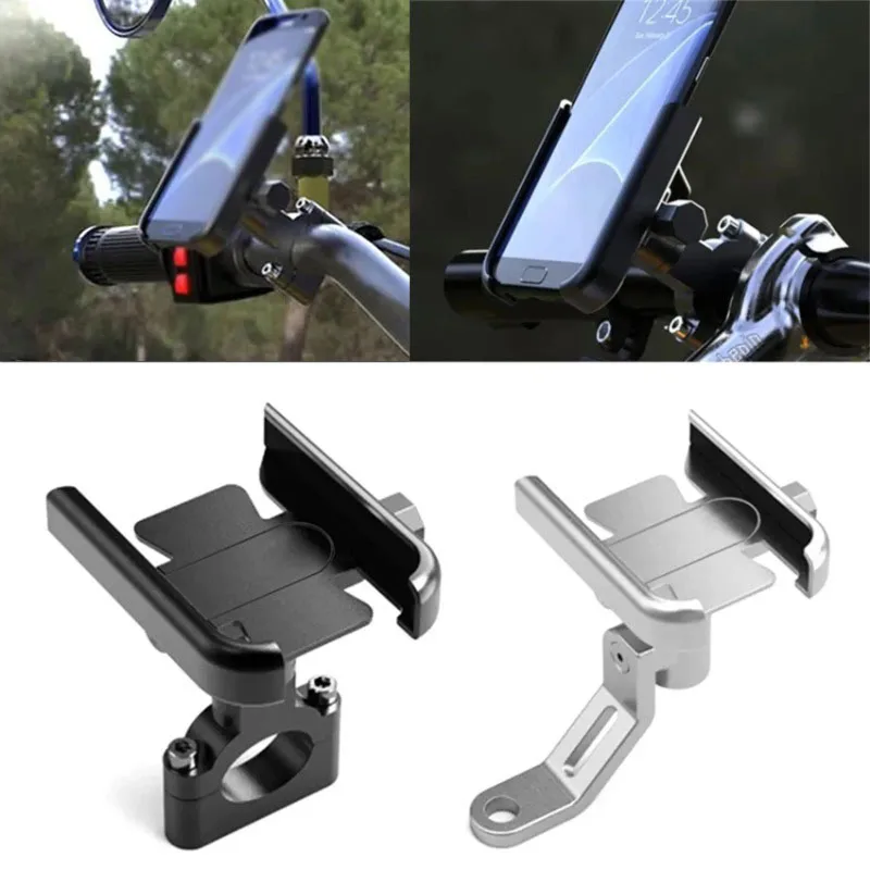 Motorcycle Bicycle Phone Holder, Aluminum Alloy Bicycle Phone Stand, GPS Navigation Mirror Handlebar Mount Shockproof Bracket
Motorcycle Bicycle Phone Holder, Aluminum Alloy Bicycle Phone Stand, GPS Navigation Mirror Handlebar Mount Shockproof Bracket
