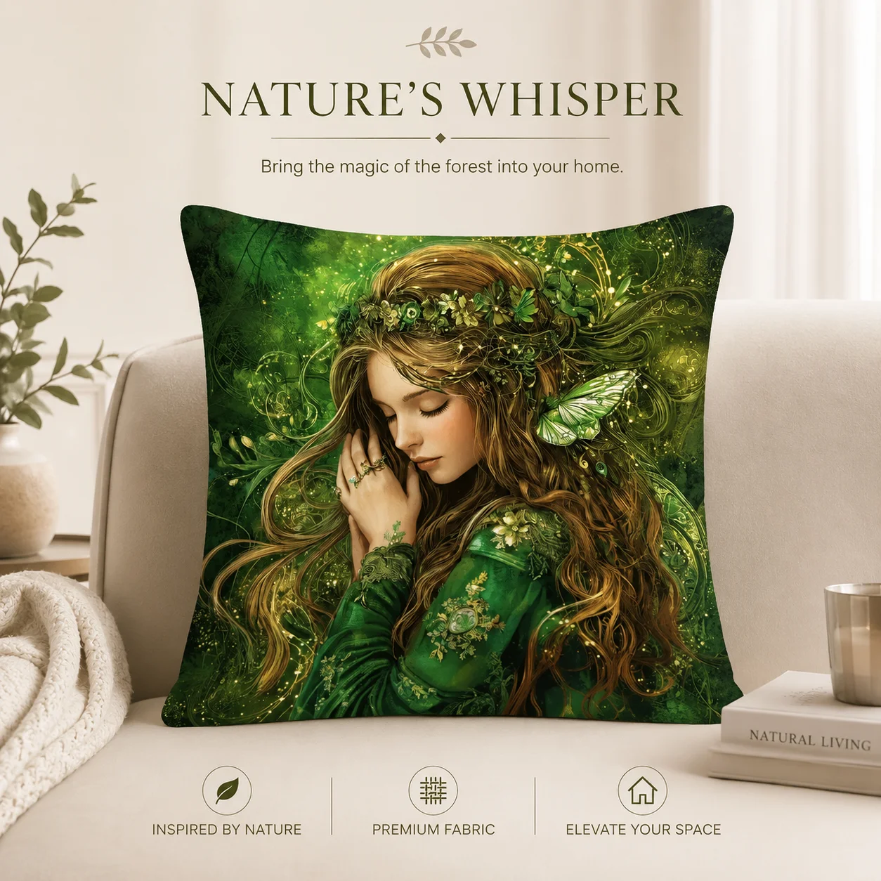 Magical Nature Girl 2D Flat Printed Pillowcase Peach Skin Fantasy Elf Throw Cushion Cover For Couch Bedroom Home Decoration
Magical Nature Girl 2D Flat Printed Pillowcase Peach Skin Fantasy Elf Throw Cushion Cover For Couch Bedroom Home Decoration