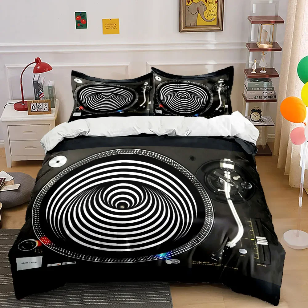 "Turntable Vinyl Record Set" Multiple sizes kid's and adults' bedroom Exquisite 3PC bedding set, gift
"Turntable Vinyl Record Set" Multiple sizes kid's and adults' bedroom Exquisite 3PC bedding set, gift