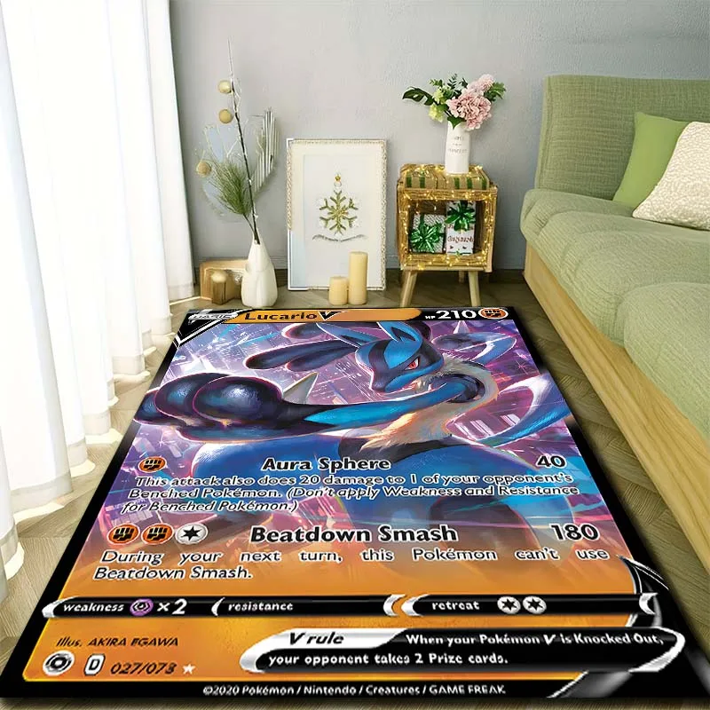 Pokémon Cards Lucario Print Carpet Rug for Home Living Room Bedroom Sofa Doormat Decor Non-slip Floor Mat Child Area Rug Gifts
Pokémon Cards Lucario Print Carpet Rug for Home Living Room Bedroom Sofa Doormat Decor Non-slip Floor Mat Child Area Rug Gifts