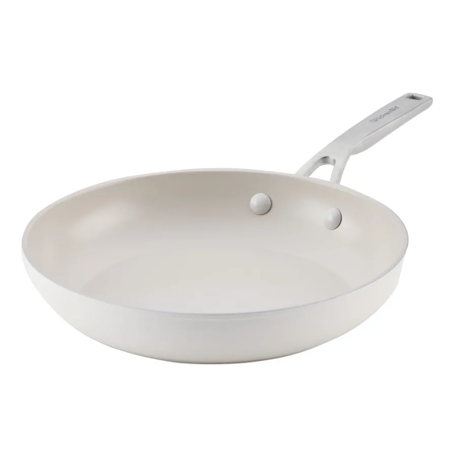 Hard-Anodized Ceramic Induction Skillet 10-Inch Porcelain White
Hard-Anodized Ceramic Induction Skillet 10-Inch Porcelain White