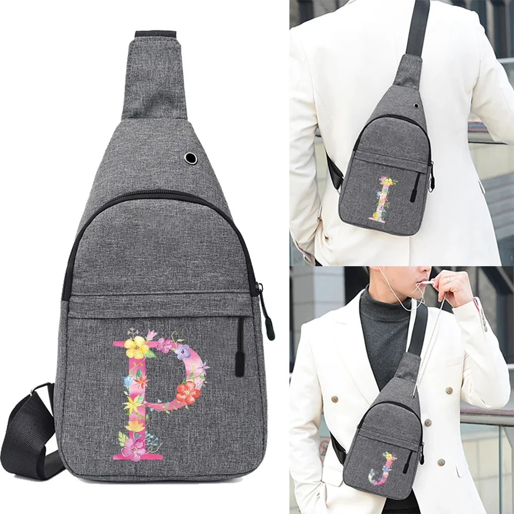 Crossbody Bags Men Chest Bag School Summer Short Trip Messengers Bag Handbag Print Pink Pattern Shoulder Bags USB Charging
Crossbody Bags Men Chest Bag School Summer Short Trip Messengers Bag Handbag Print Pink Pattern Shoulder Bags USB Charging