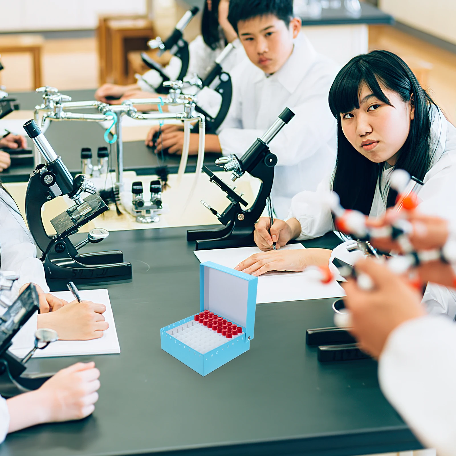 Tube Box 81 Wells Plastic Microcentrifuge Holder for Lab Freezer Storage Sturdy Design Sample ganization Teaching Equipment
Tube Box 81 Wells Plastic Microcentrifuge Holder for Lab Freezer Storage Sturdy Design Sample ganization Teaching Equipment