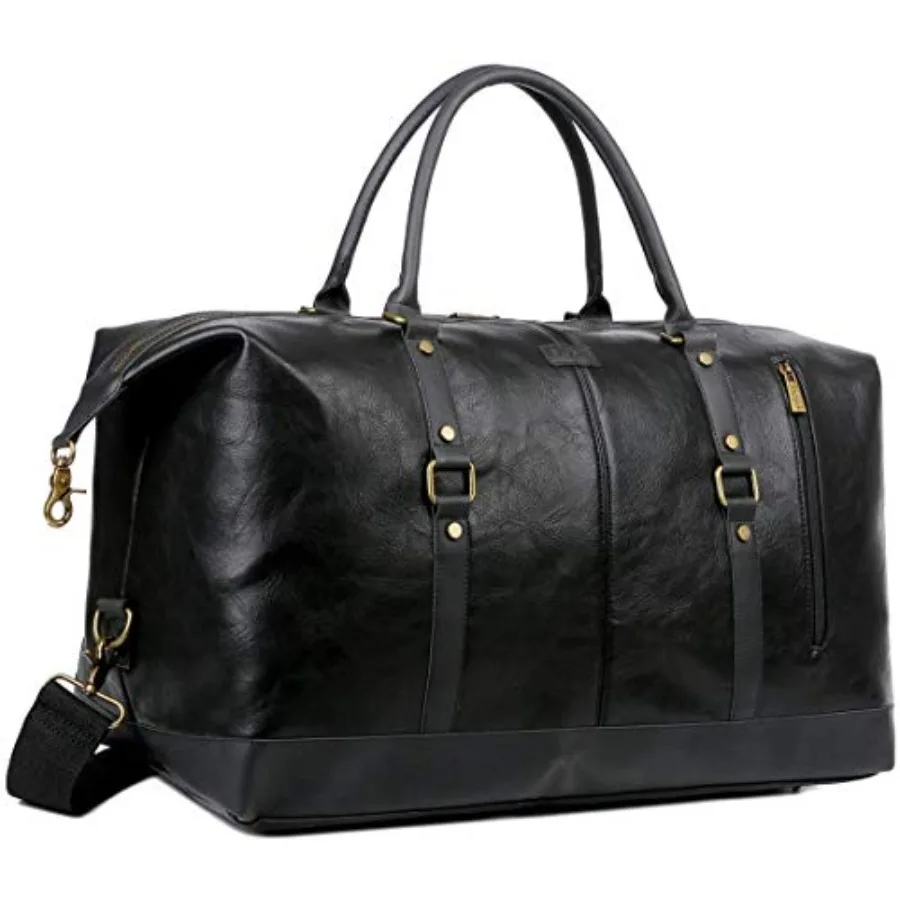 Faux Leather Travel Duffel Tote Bag Overnight Weekender Bag for Men and Women HB-14
Faux Leather Travel Duffel Tote Bag Overnight Weekender Bag for Men and Women HB-14