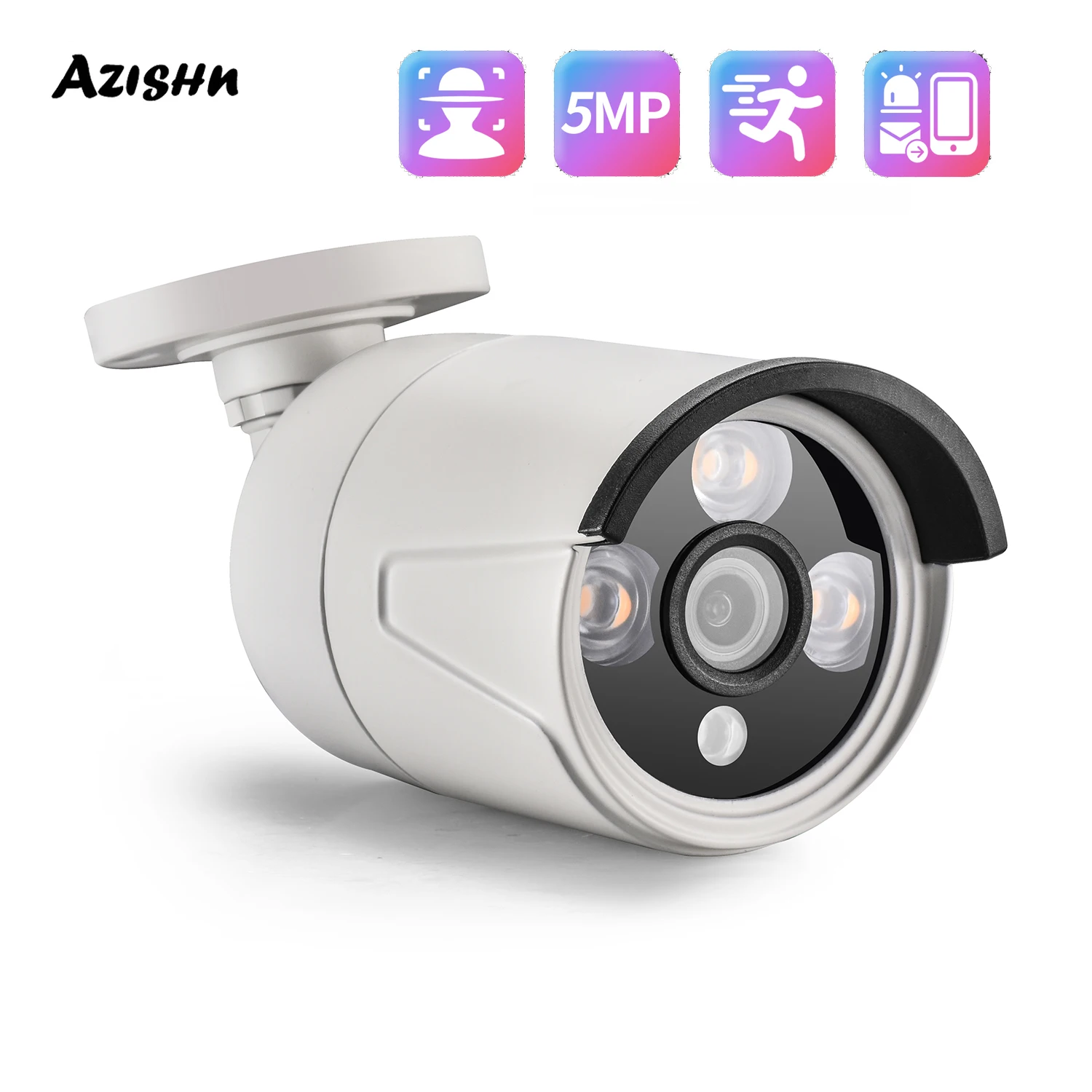 AZISHN 5MP IP Camera Face Detection Outdoor Waterproof H.265+ Video Surveillance Night Visioin CCTV Bullet Camer Email Alerts
AZISHN 5MP IP Camera Face Detection Outdoor Waterproof H.265+ Video Surveillance Night Visioin CCTV Bullet Camer Email Alerts