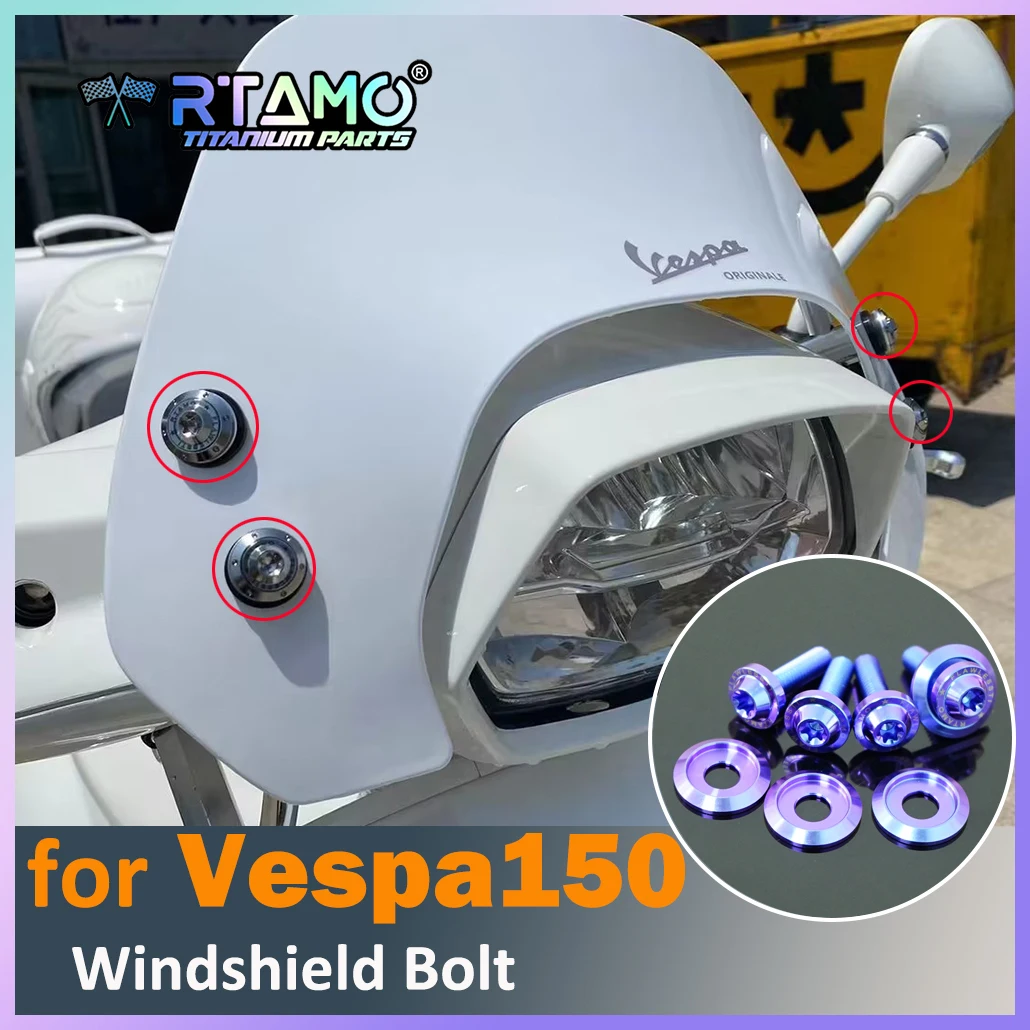 RTAMO Gr5 Titanium Bolts Screw for Vespa150 OEM Windshield
RTAMO Gr5 Titanium Bolts Screw for Vespa150 OEM Windshield