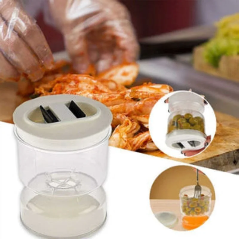 Pickle and Olives Jar Container with Strainer Wet and Dry Separation Pickle Jar Strainer Hourglass Design Olives Container
Pickle and Olives Jar Container with Strainer Wet and Dry Separation Pickle Jar Strainer Hourglass Design Olives Container