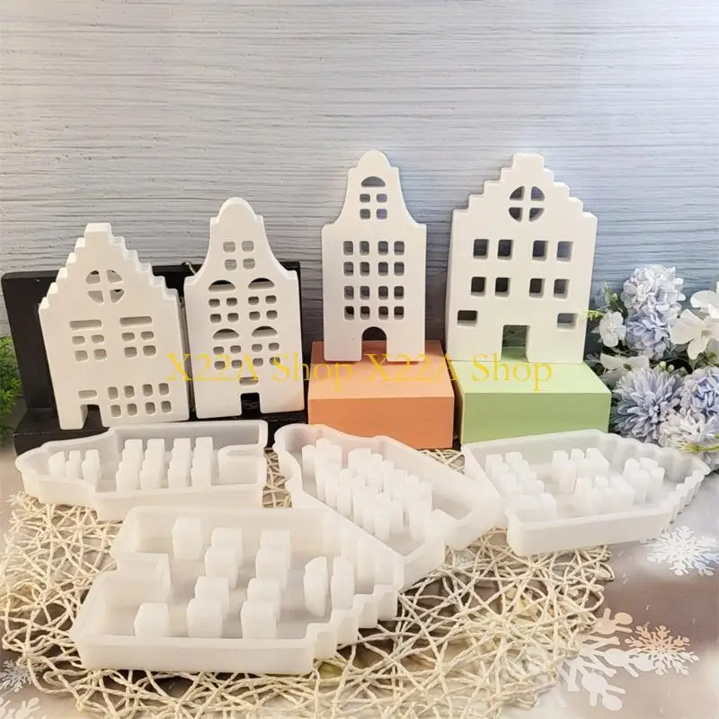 Unique Set of 4 House Silicone Molds Resin Crafting Tool Silicone Ornament Mold
Unique Set of 4 House Silicone Molds Resin Crafting Tool Silicone Ornament Mold