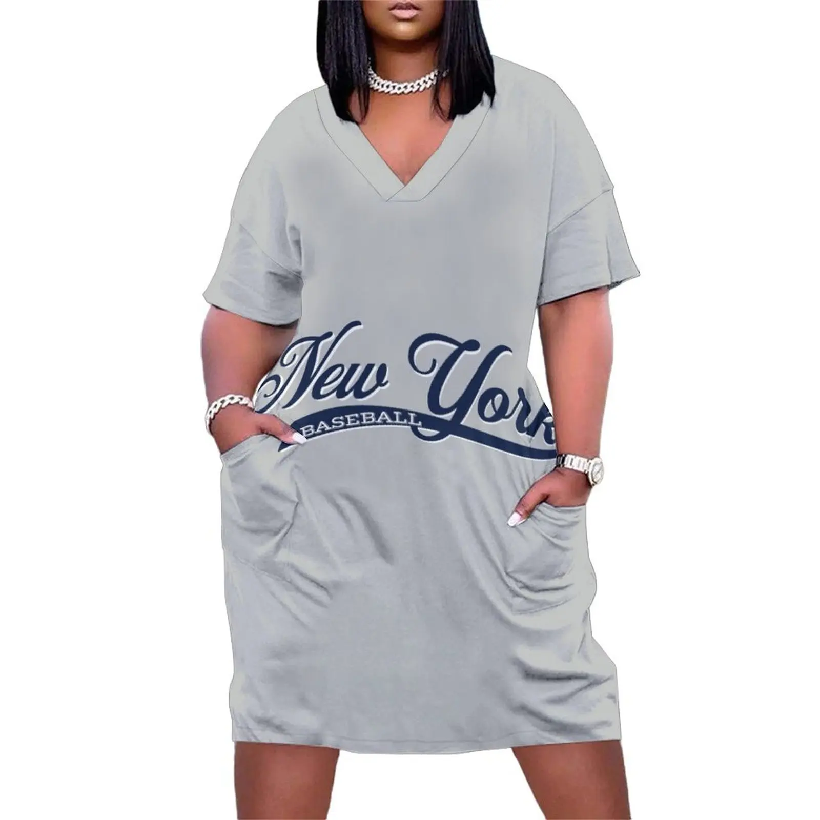 Retro Vintage Script New York Baseball Loose Pocket Dress evening dress ladies dress korean style loose summer
Retro Vintage Script New York Baseball Loose Pocket Dress evening dress ladies dress korean style loose summer
