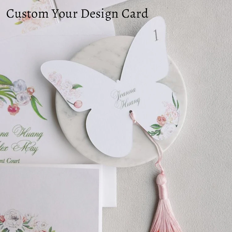 Custom Elegant Butterfly Menu Wedding Invitation Personalized Name Place Card Engagement Bridal Shower Party Decoration Supplies
Custom Elegant Butterfly Menu Wedding Invitation Personalized Name Place Card Engagement Bridal Shower Party Decoration Supplies