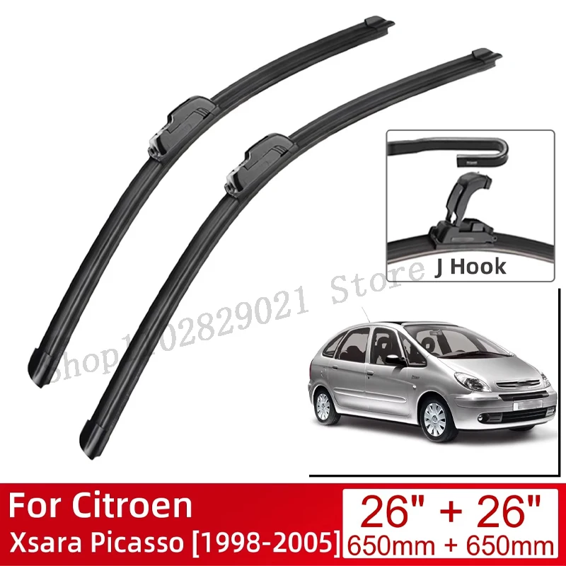 For Citroen Xsara Picasso 1998-2005 26"+26" Car Accessories Front Windscreen Wiper Blade Brushes Wipers U Type J Hooks 2005
For Citroen Xsara Picasso 1998-2005 26"+26" Car Accessories Front Windscreen Wiper Blade Brushes Wipers U Type J Hooks 2005
