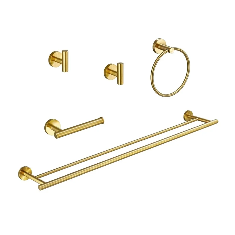 5-Piece Wall-Mount Bathroom Towel Rack Set
5-Piece Wall-Mount Bathroom Towel Rack Set