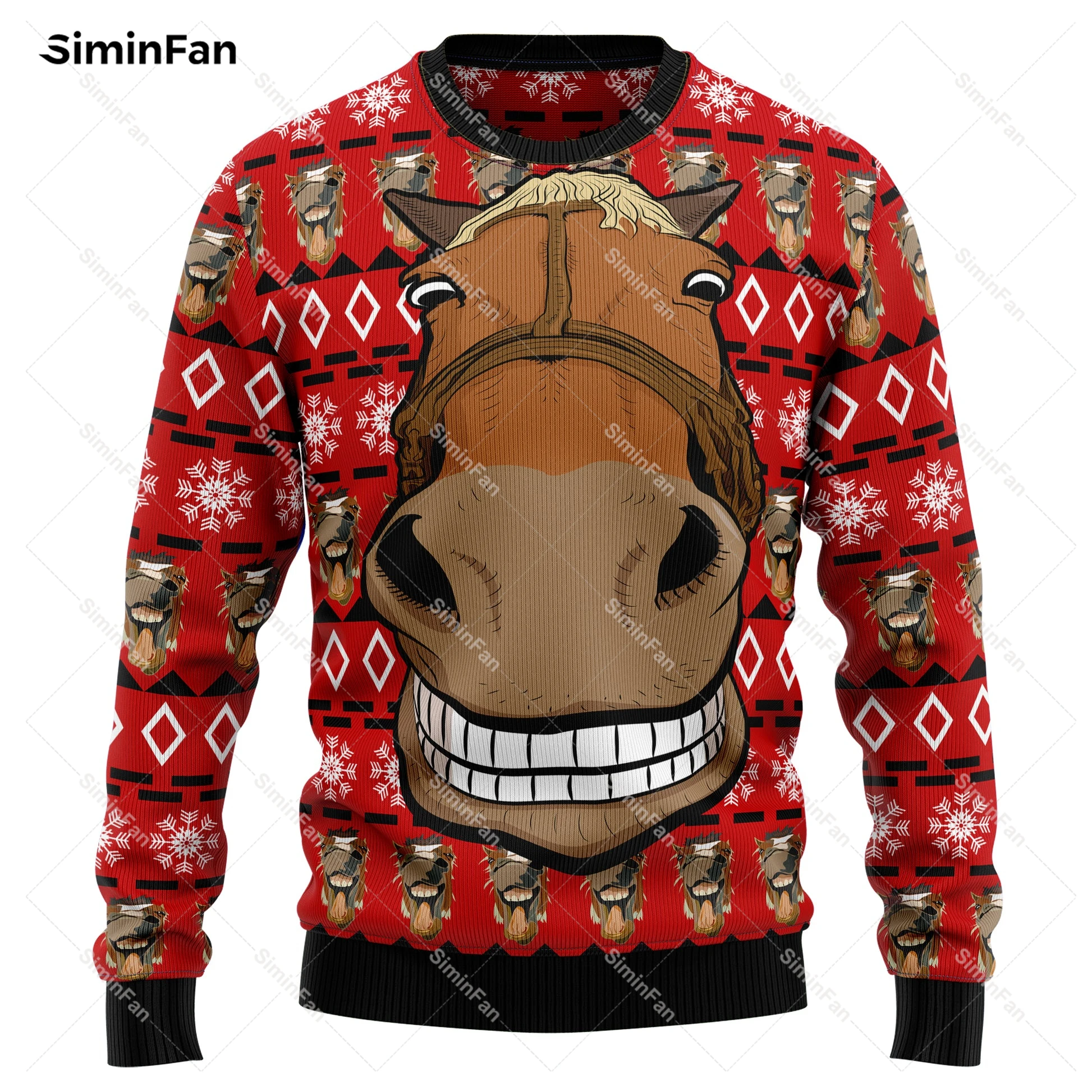 Funny Horse Red Christmas Sweater 3D All Over Printed Men Pullover Casual Sweatshirt Couple Long Sleeve Shirts Unisex Streetwear
Funny Horse Red Christmas Sweater 3D All Over Printed Men Pullover Casual Sweatshirt Couple Long Sleeve Shirts Unisex Streetwear
