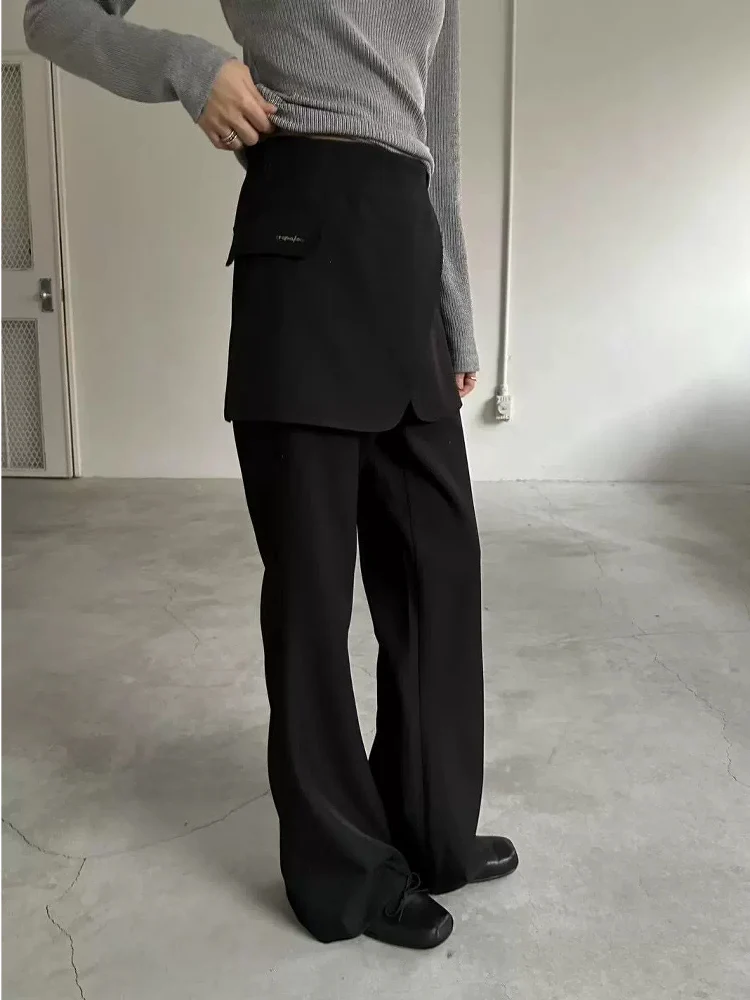 Removable Flared Casual Straight Leg Pants High Waist Long Trousers Sle Wear*ble Curtains Slimming Effect
Removable Flared Casual Straight Leg Pants High Waist Long Trousers Sle Wear*ble Curtains Slimming Effect