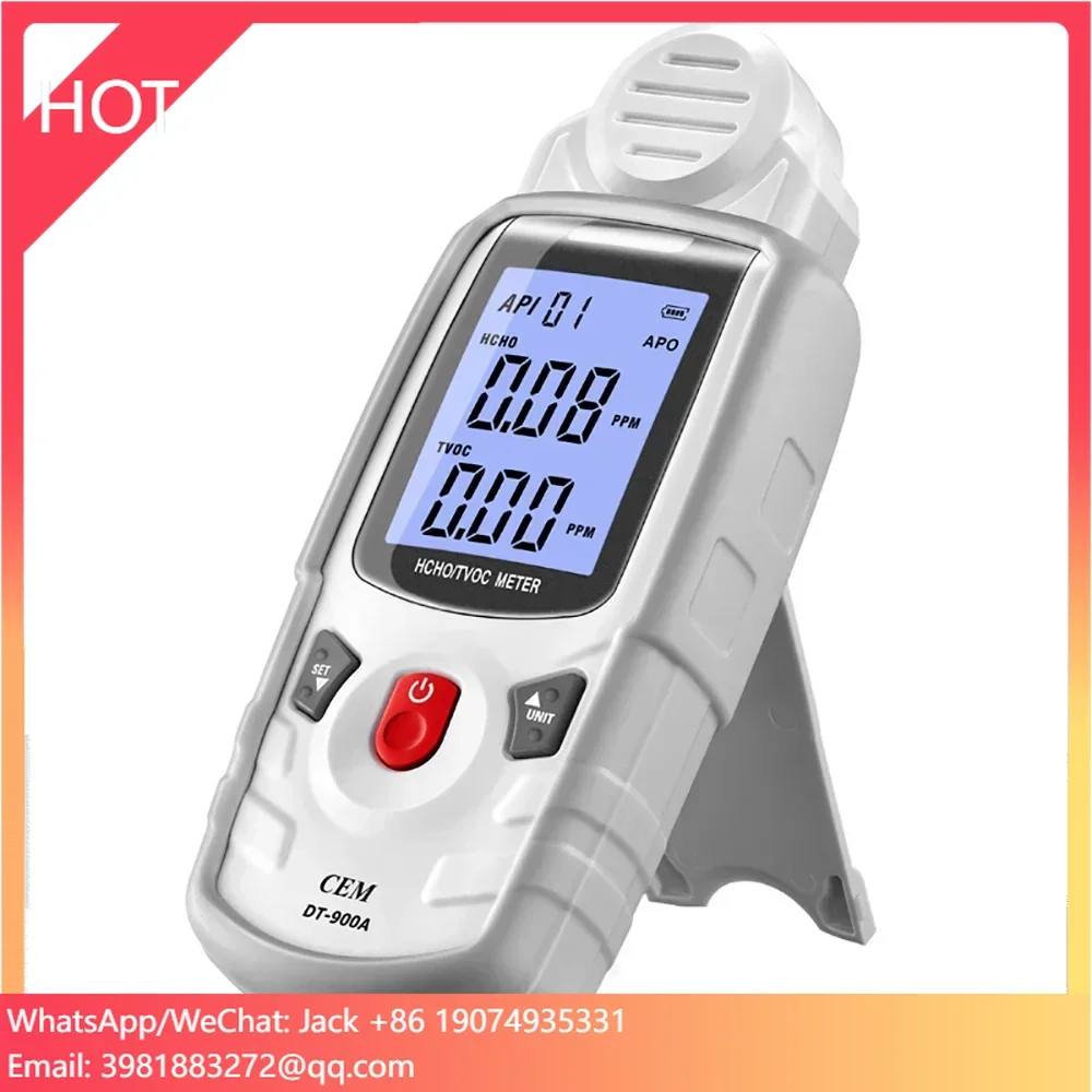 DT-900A Formaldehyde HCHO & TVOC Meter Real-time Display Air Pollution Detector Tester
DT-900A Formaldehyde HCHO & TVOC Meter Real-time Display Air Pollution Detector Tester