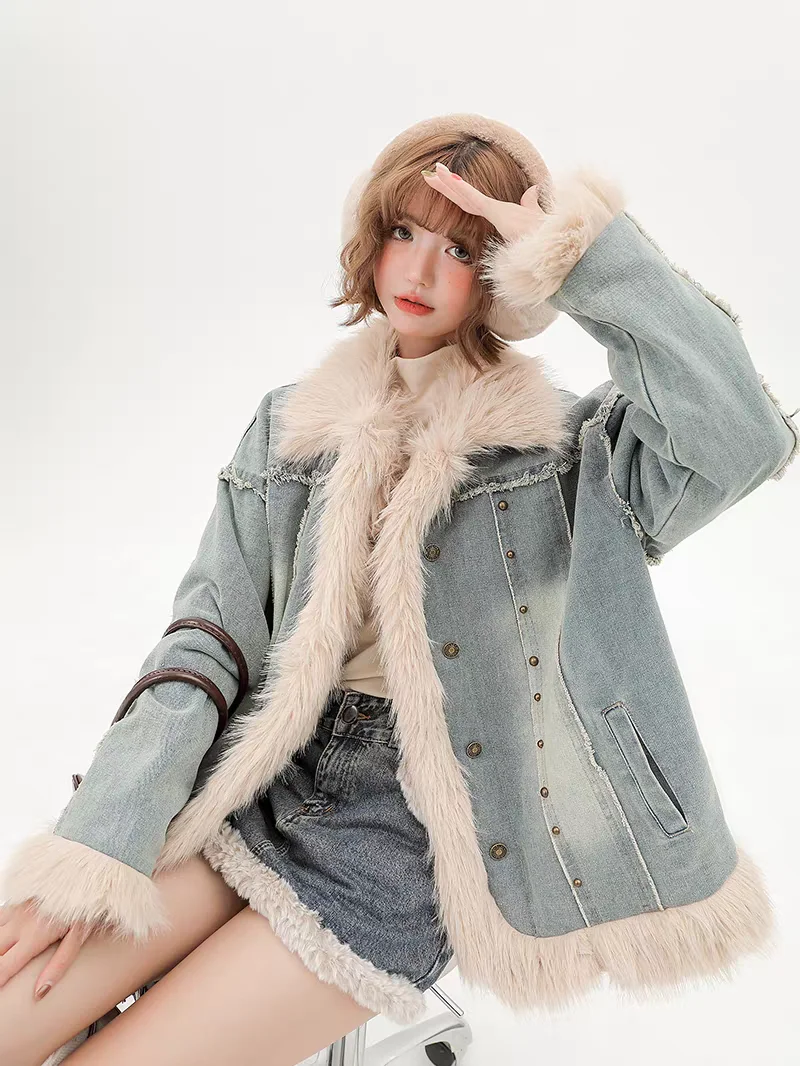 Джинсовое пальто, черное сексуальное меховое плюшевое женское осеннее пальто обычного кроя, романтический праздник, нечеткий, быстросохнущий вельветовый жилет против морщин, шикарный
Джинсовое пальто, черное сексуальное меховое плюшевое женское осеннее пальто обычного кроя, романтический праздник, нечеткий, быстросохнущий вельветовый жилет против морщин, шикарный