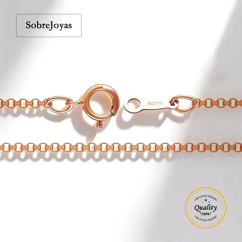 14K Rose Gold Filled 1.3mm Rolo Chain 16 Inch/18 Inch Finished Necklace W/Spring Clasp Wholesale BULK DIY Jewelry Findings
14K Rose Gold Filled 1.3mm Rolo Chain 16 Inch/18 Inch Finished Necklace W/Spring Clasp Wholesale BULK DIY Jewelry Findings