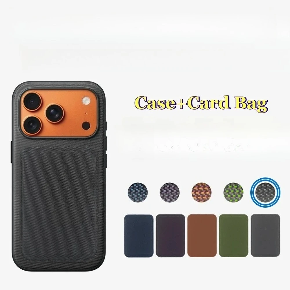 Высокое качество с технологией Magsafe, тканый чехол с сумкой для карт для IPhone 17 Pro Max, защитный чехол с магнитной беспроводной зарядкой
Высокое качество с технологией Magsafe, тканый чехол с сумкой для карт для IPhone 17 Pro Max, защитный чехол с магнитной беспроводной зарядкой