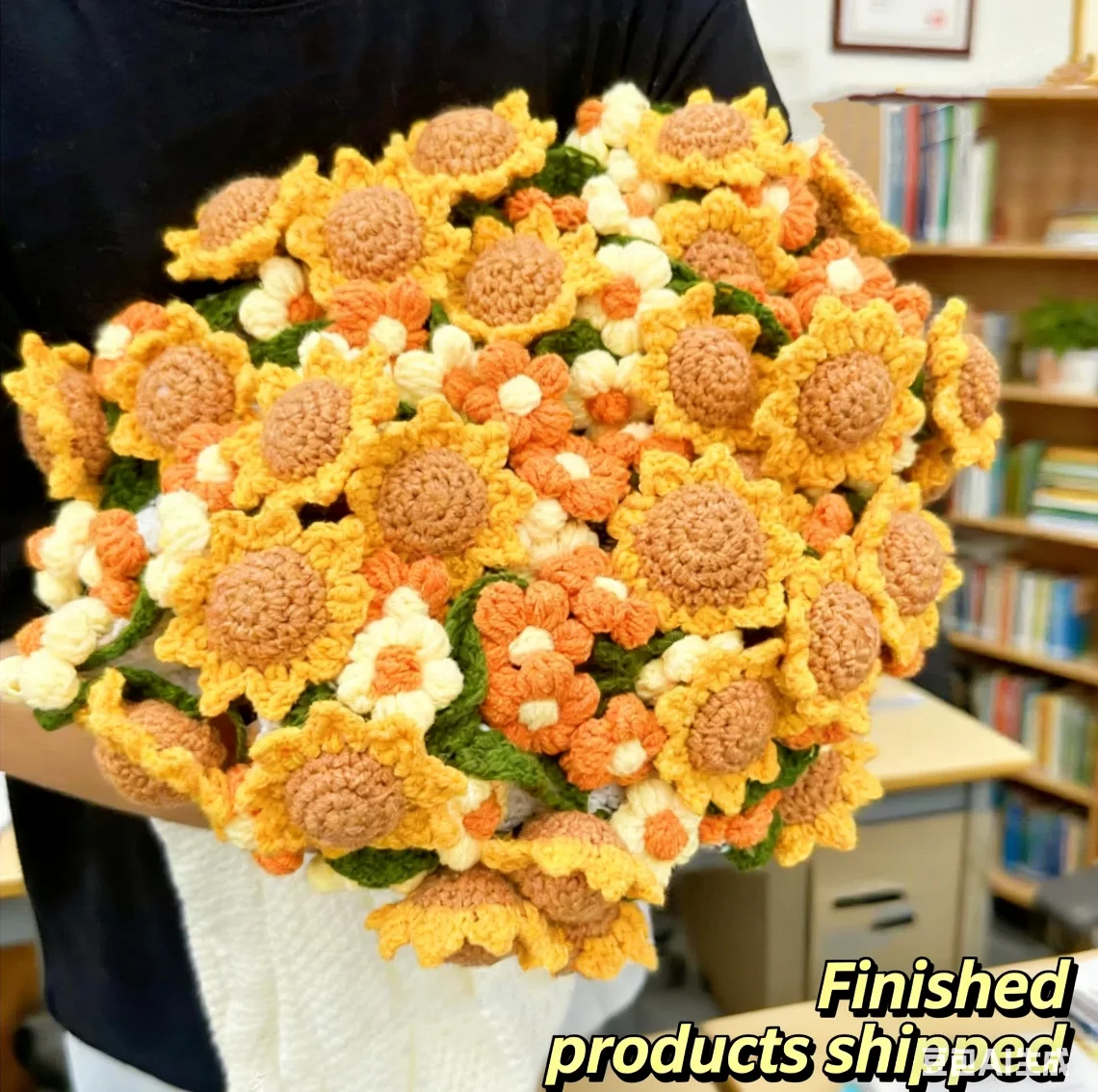 Готовое креативное одеяло с букетом подсолнухов, 100 см, подарок для учителей и друзей
Готовое креативное одеяло с букетом подсолнухов, 100 см, подарок для учителей и друзей